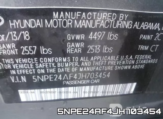 5NPE24AF4JH703454 фото 10
