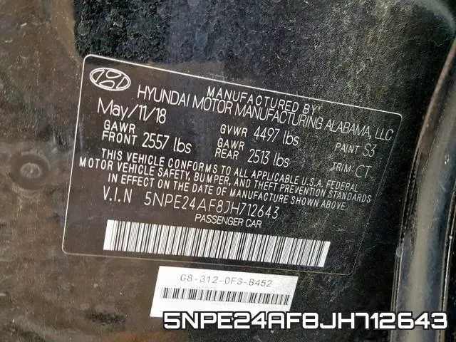 5NPE24AF8JH712643 фото 2