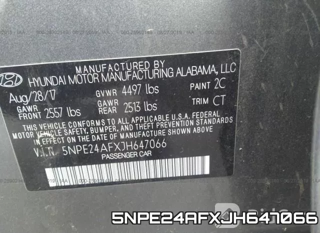 5NPE24AFXJH647066 фото 10