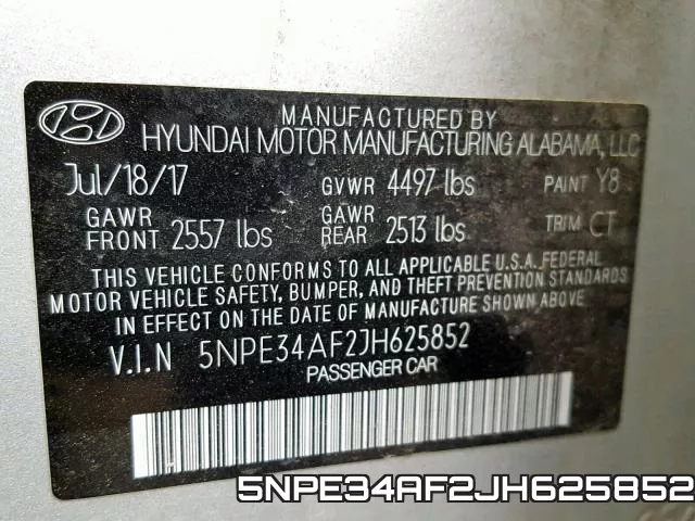 5NPE34AF2JH625852 фото 2