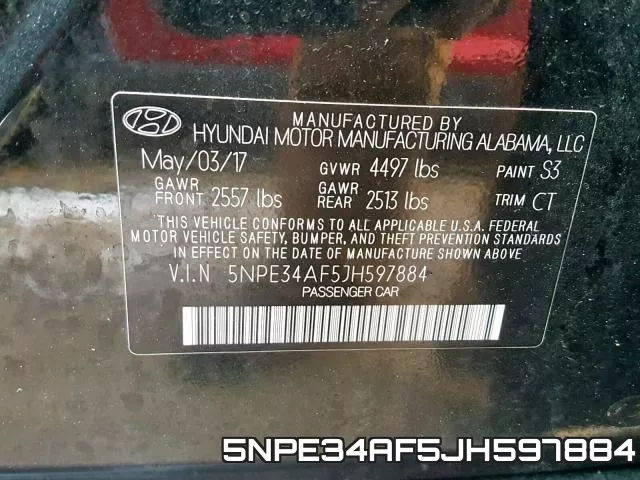 5NPE34AF5JH597884 фото 2