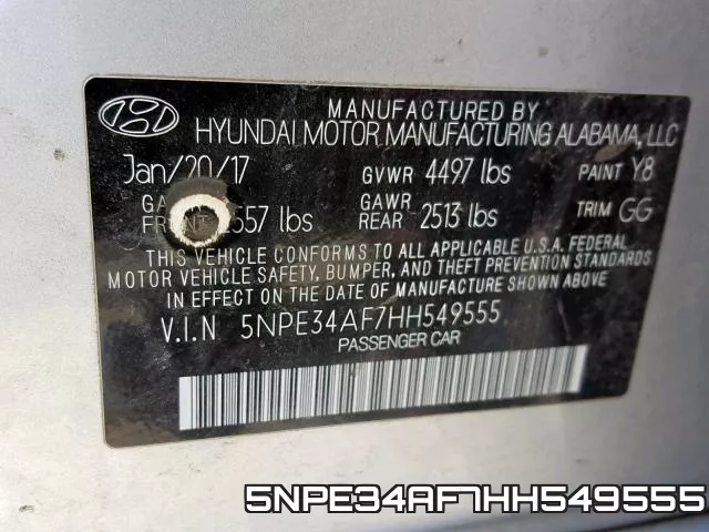 5NPE34AF7HH549555 фото 2