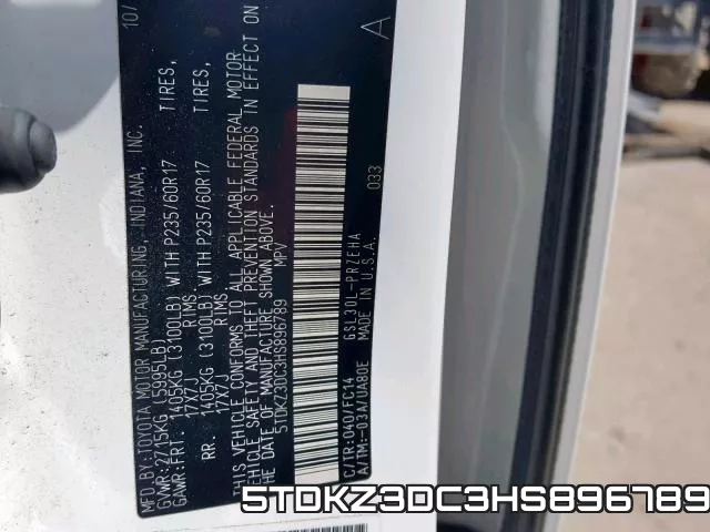 5TDKZ3DC3HS896789 фото 2