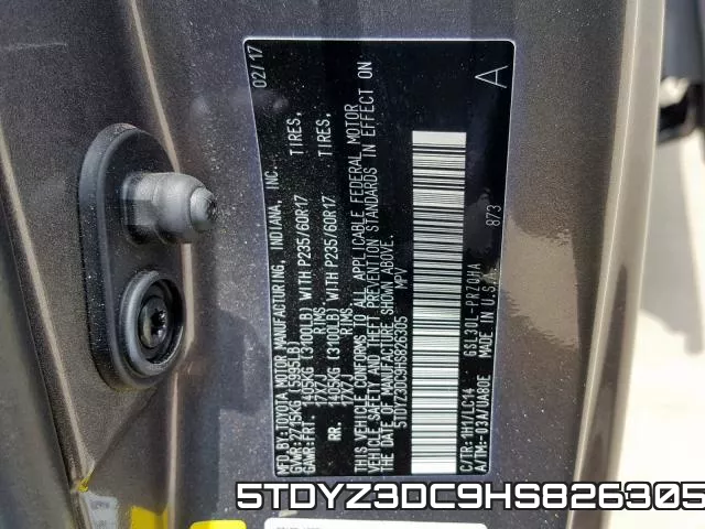 5TDYZ3DC9HS826305 фото 2