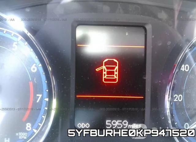 5YFBURHE0KP947520 фото 8