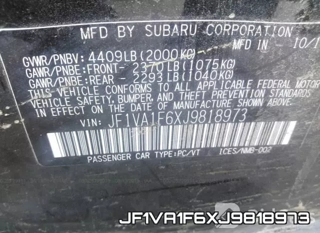 JF1VA1F6XJ9818973 фото 10