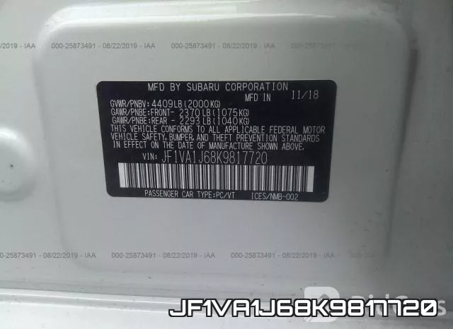 JF1VA1J68K9817720 фото 10