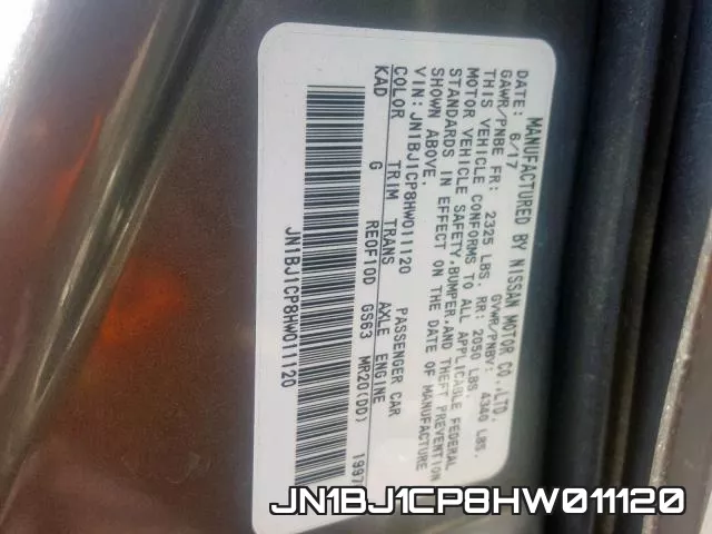 JN1BJ1CP8HW011120 фото 2