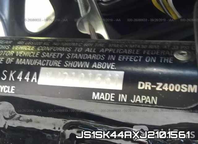 JS1SK44AXJ2101561 фото 2