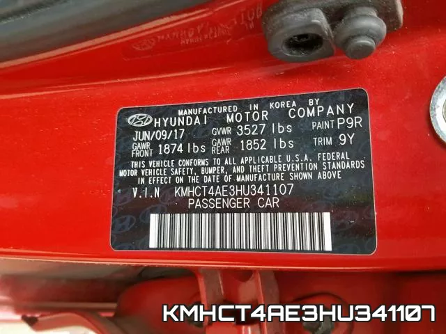 KMHCT4AE3HU341107 фото 2