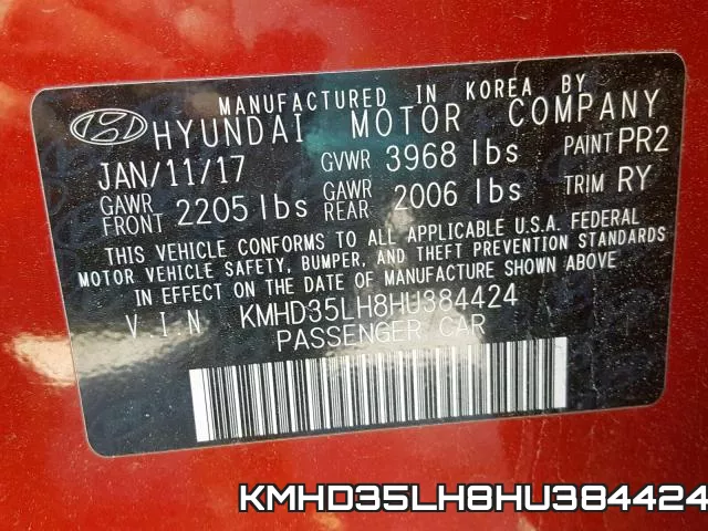 KMHD35LH8HU384424 фото 2