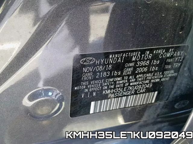 KMHH35LE7KU092049 фото 2