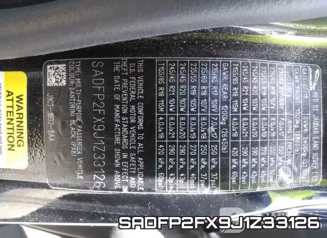 SADFP2FX9J1Z33126 фото 9