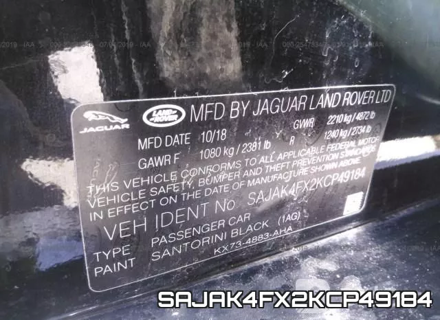 SAJAK4FX2KCP49184 фото 10