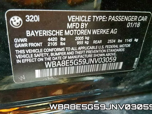 WBA8E5G59JNV03059 фото 2