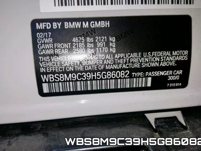 WBS8M9C39H5G86082 фото 2