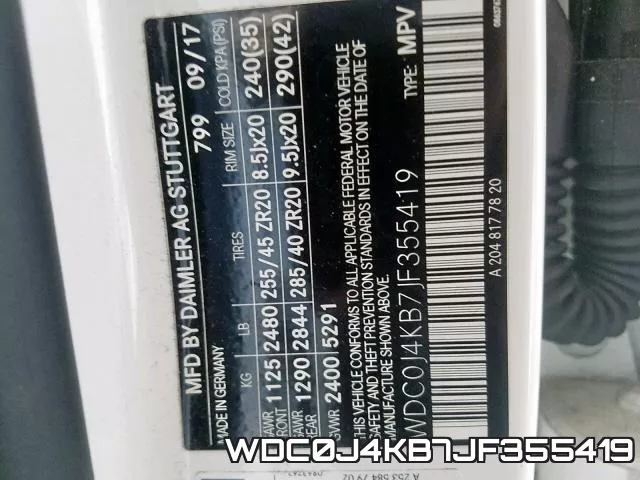 WDC0J4KB7JF355419 фото 2