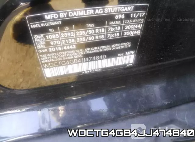 WDCTG4GB4JJ474840 фото 10