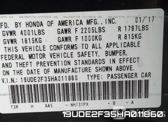 19UDE2F35HA011860 фото 10