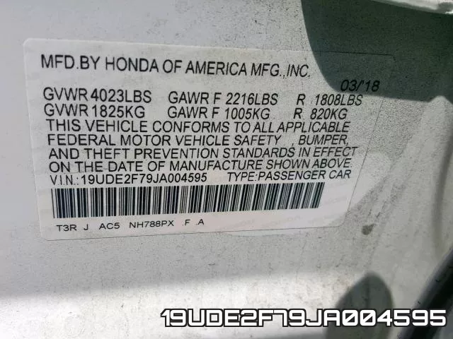 19UDE2F79JA004595 фото 2