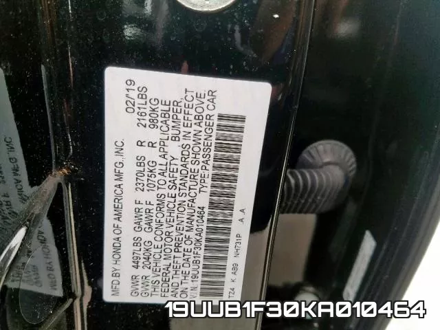 19UUB1F30KA010464 фото 2