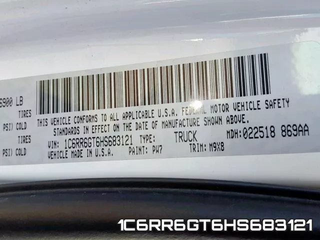 1C6RR6GT6HS683121 фото 2