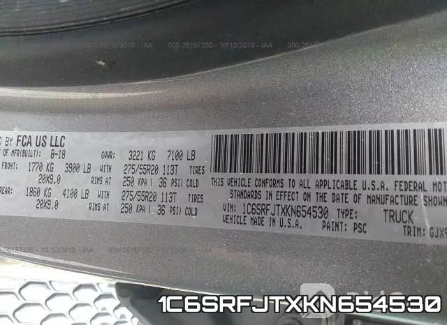 1C6SRFJTXKN654530 фото 10