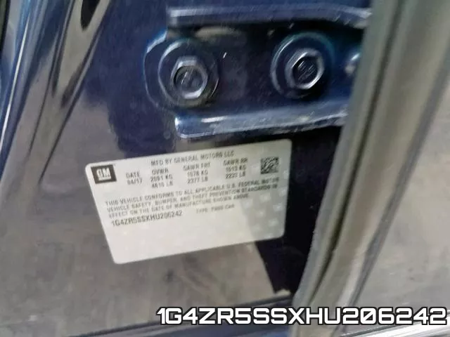 1G4ZR5SSXHU206242 фото 2