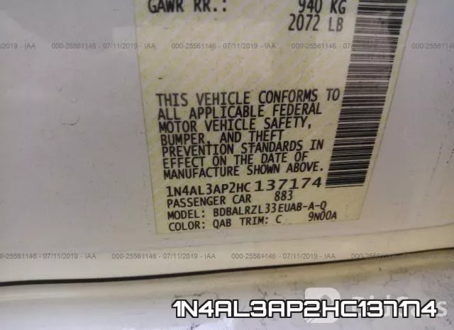 1N4AL3AP2HC137174 фото 10