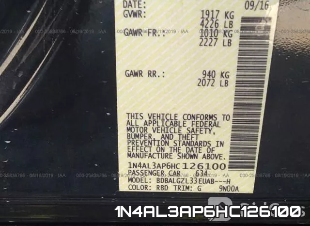 1N4AL3AP6HC126100 фото 10