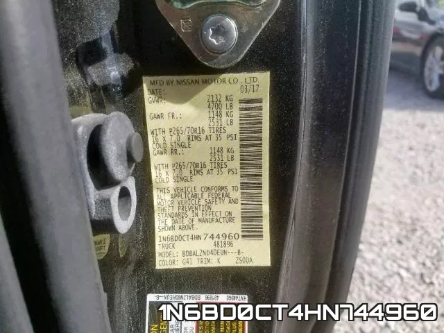 1N6BD0CT4HN744960 фото 2