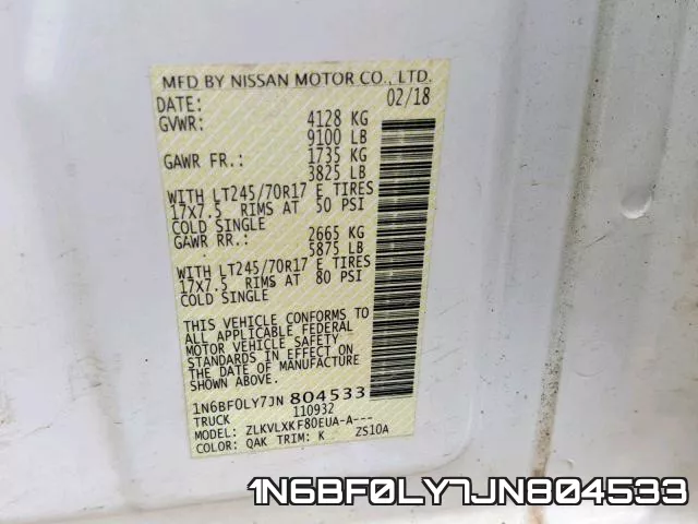 1N6BF0LY7JN804533 фото 2