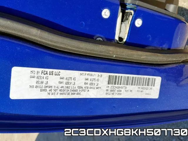 2C3CDXHG8KH507730 фото 2