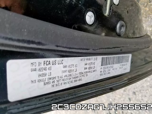 2C3CDZAG7JH255652 фото 2