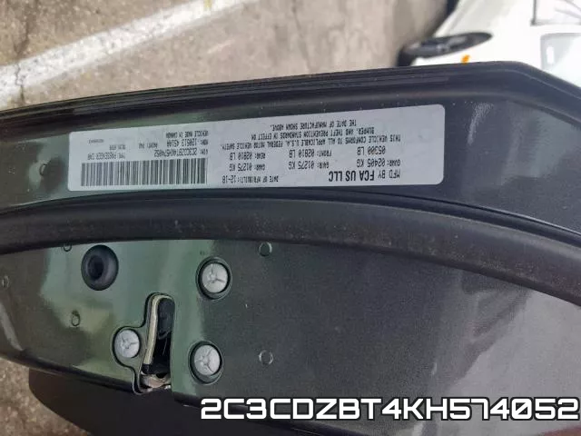 2C3CDZBT4KH574052 фото 2
