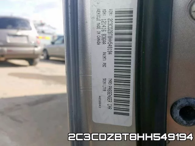 2C3CDZBT8HH549194 фото 2