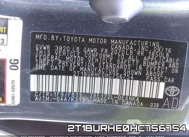 2T1BURHE0HC756754 фото 10
