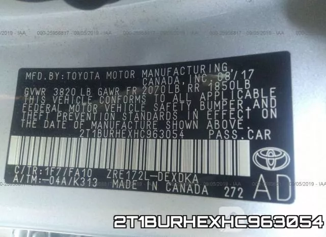 2T1BURHEXHC963054 фото 10