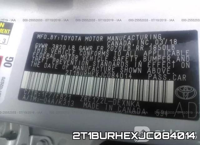 2T1BURHEXJC084014 фото 10