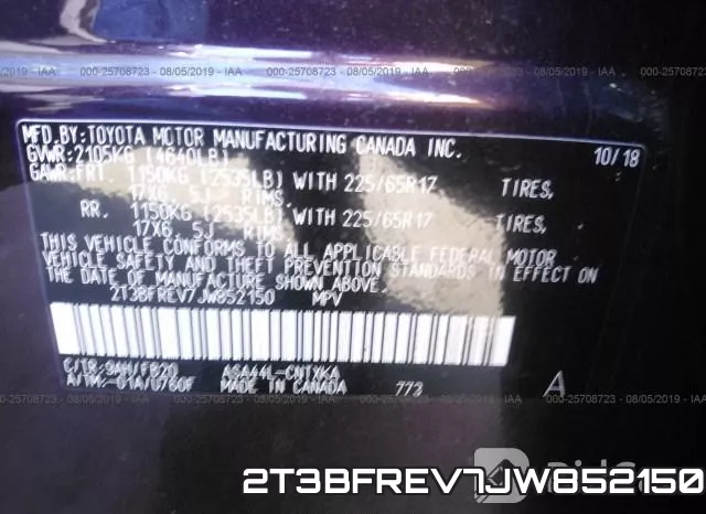 2T3BFREV7JW852150 фото 10