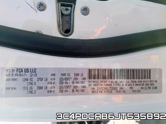 3C4PDCAB6JT535892 фото 2