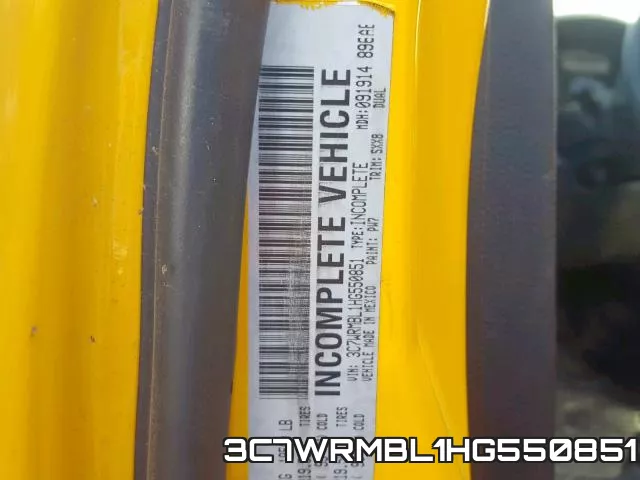 3C7WRMBL1HG550851 фото 2