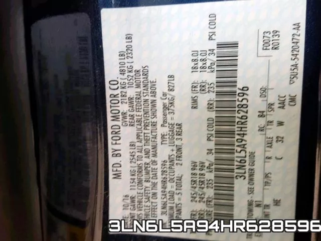 3LN6L5A94HR628596 фото 2