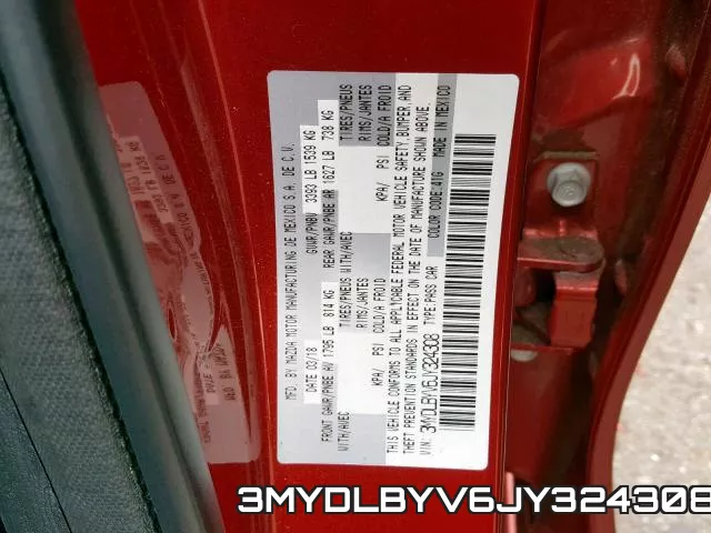 3MYDLBYV6JY324308 фото 2