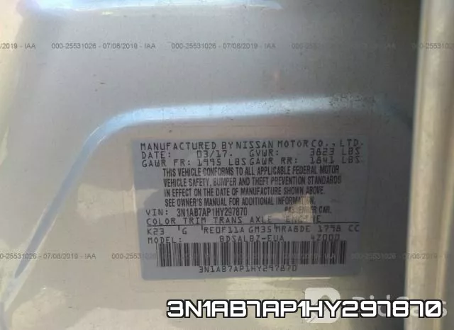 3N1AB7AP1HY297870 фото 10