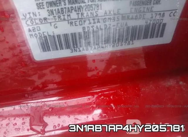 3N1AB7AP4HY205781 фото 10