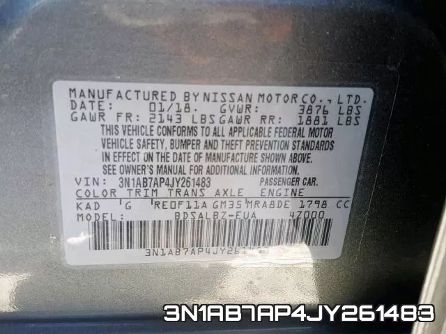 3N1AB7AP4JY261483 фото 2