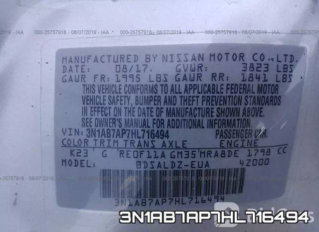 3N1AB7AP7HL716494 фото 10
