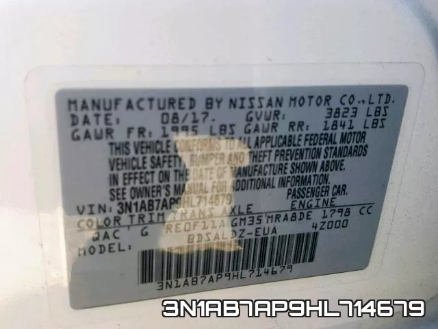 3N1AB7AP9HL714679 фото 2