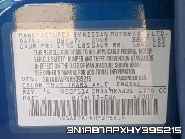 3N1AB7APXHY395215 фото 2